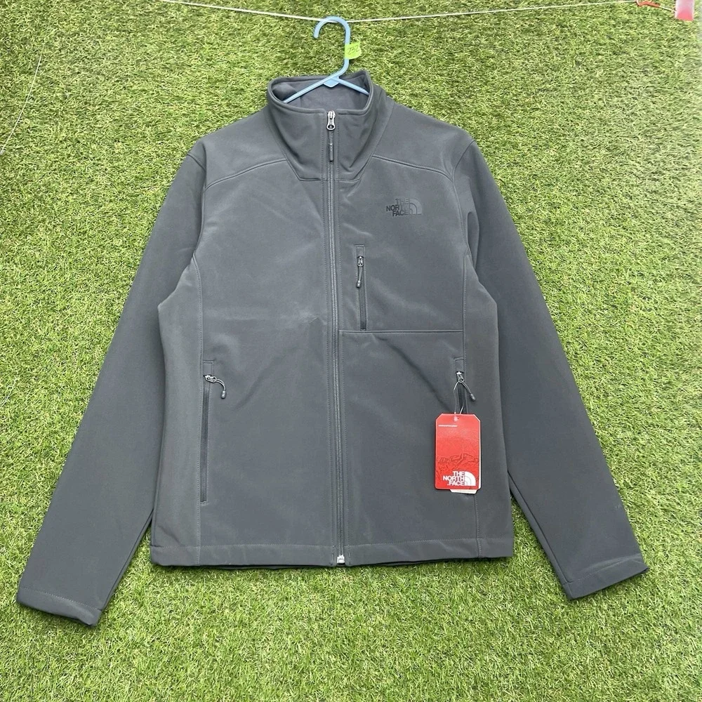 North Face Apex Risor Jacket Mens Small Standard Fit Zip Up Gray Outdoors NWT
